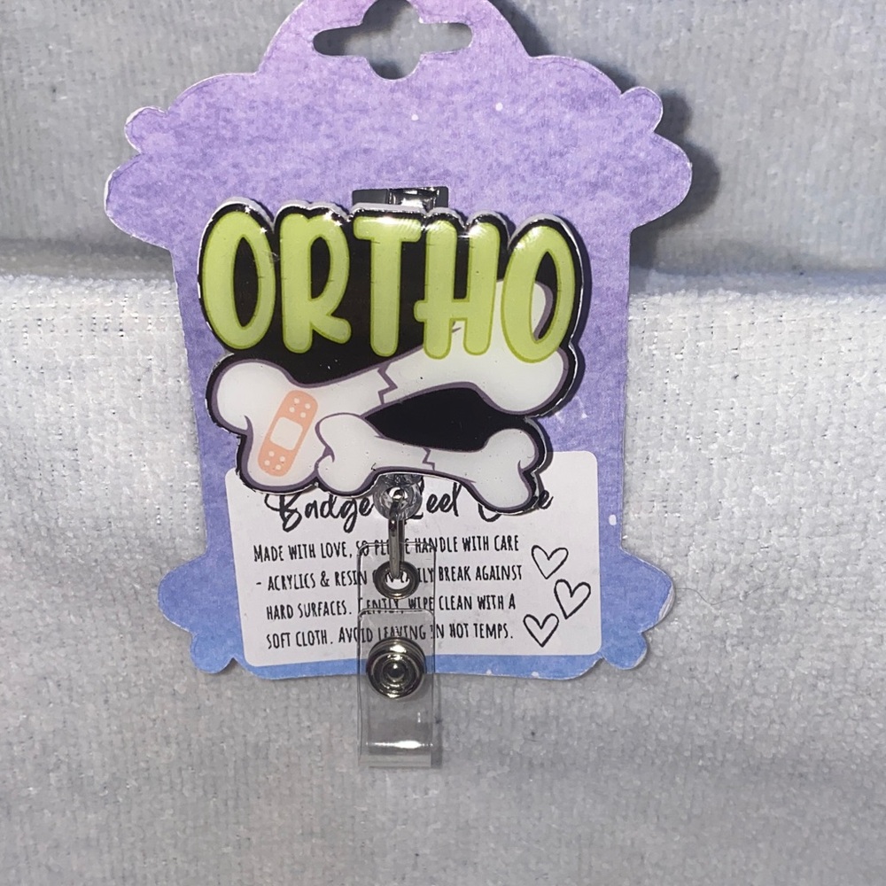 Ortho Badge Reel with Bone and Bandage Design
